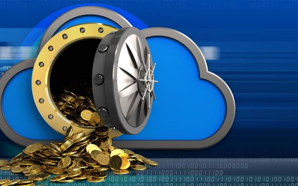 istock 3d golden coins over cyber 861142606