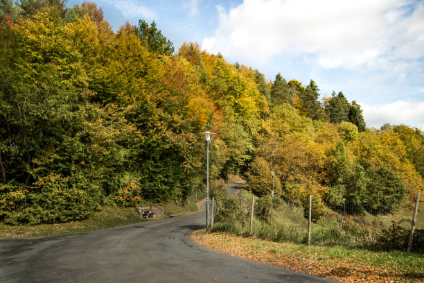 istock Mountain road in autumn 861151814