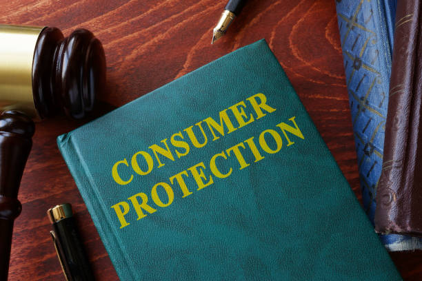 istock Consumer protection title on a book and gavel. 861160350