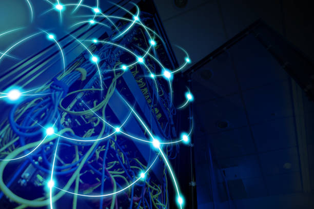 Data server and network concept. Data server and network concept. japan supercomputer stock pictures, royalty-free photos & images