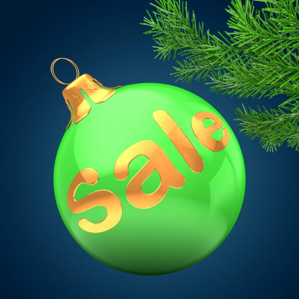 istock 3d green Christmas ball 861166378