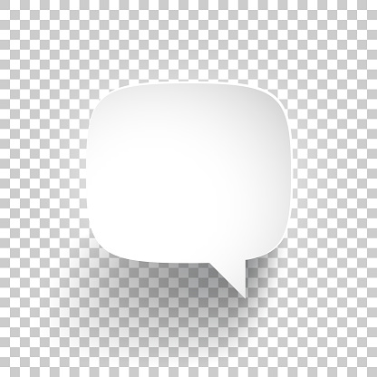 Speech Bubble isolated on an blank background, for your own design.







