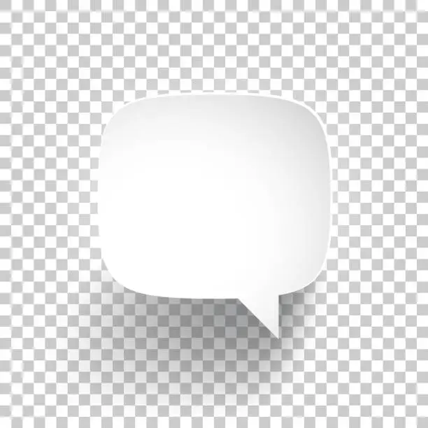 Vector illustration of Speech Bubble on blank background