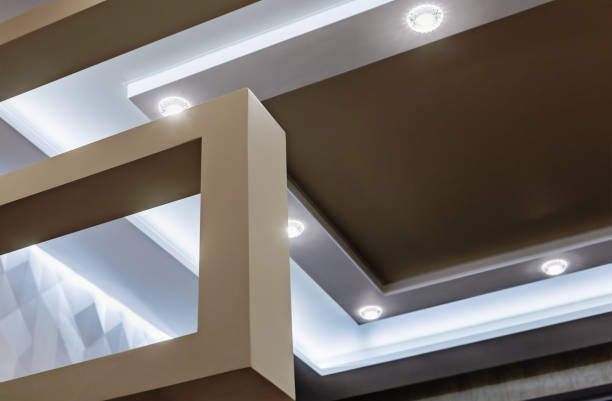 istock suspended ceiling and drywall construction in the decoration 861172556