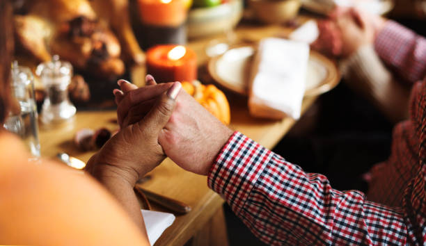istock People are celebrating Thanksgiving day 861177274