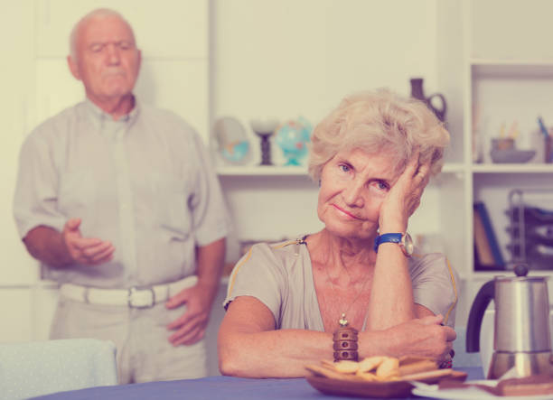 istock Senior woman offended after quarrel with husband 861177680