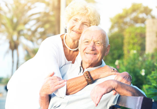 istock smiling male and female hugging 861177856