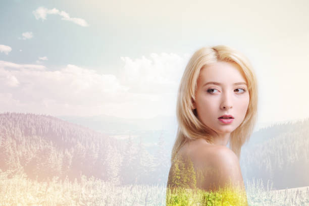 istock Professional model being photographed against nature background 861180126