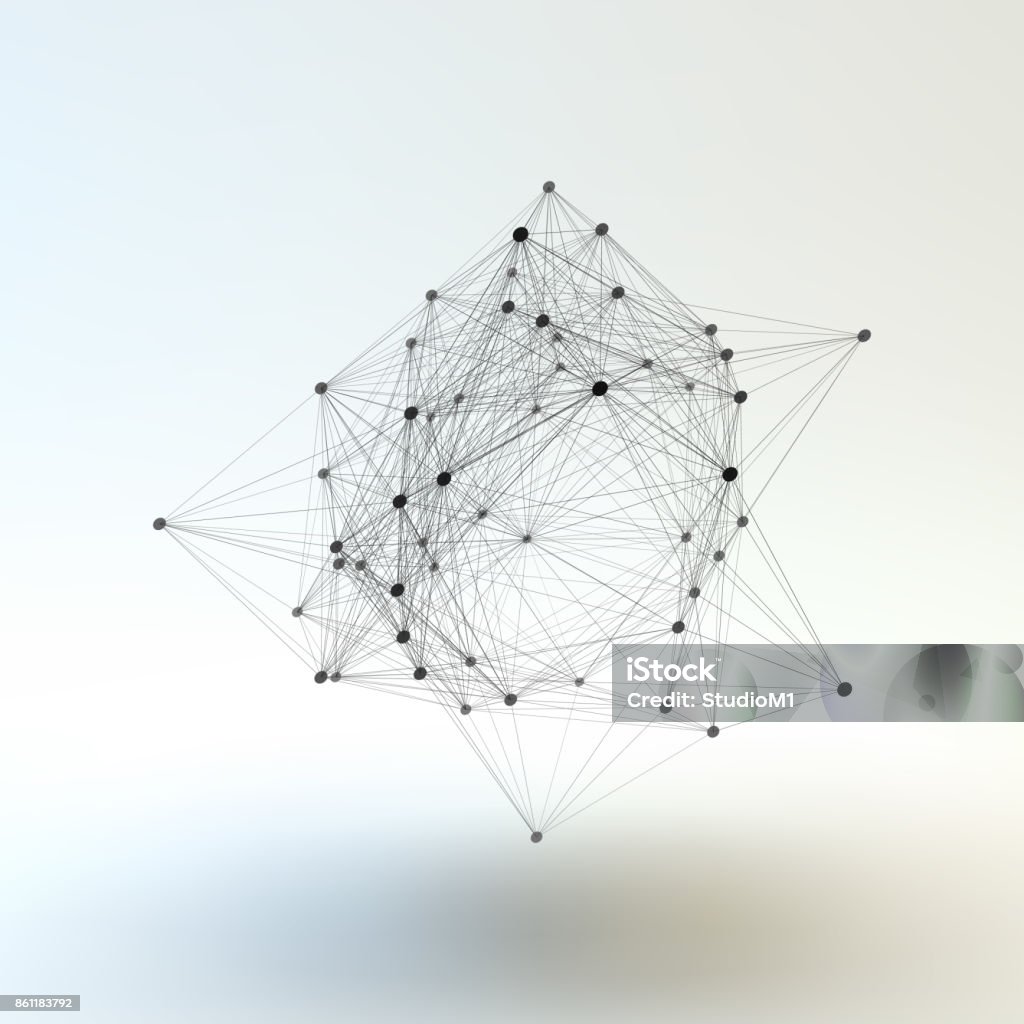 Structure Wireframe Vector Connection Structure Wireframe Vector Illustration Stock Illustration ...