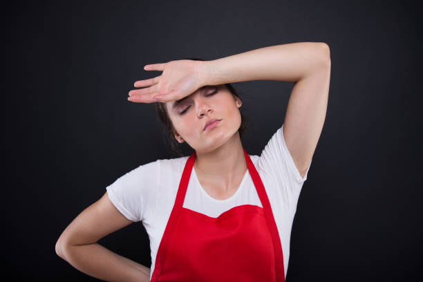 istock Tired employee having a migraine headache 861189954