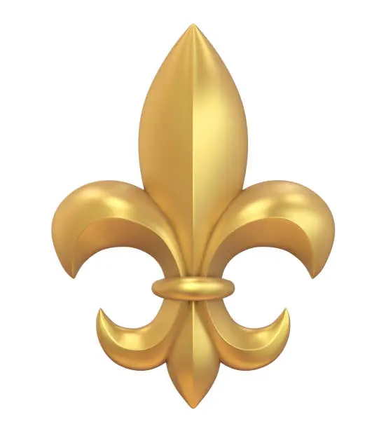 Photo of Fleur-de-lis Isolated