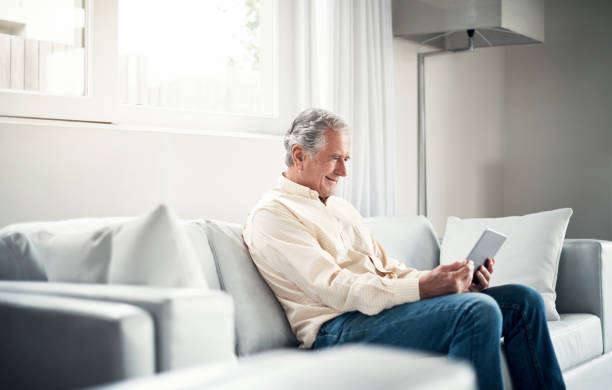 istock Staying tech savvy in his senior years 861202634