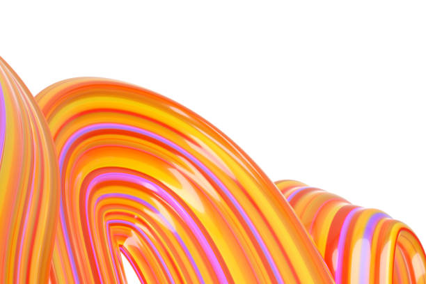 istock Wave of orange and red candy 861209072