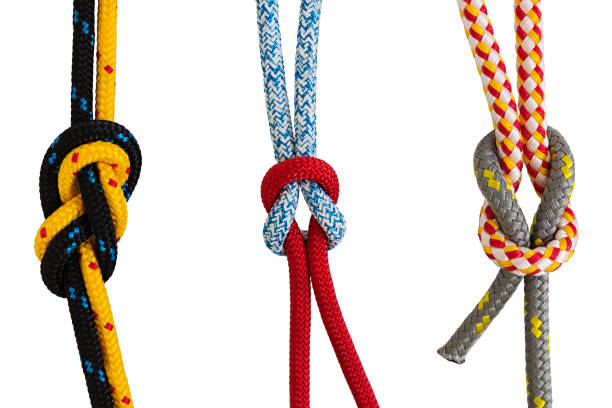 istock Colorful ropes isolated on white background 861212912