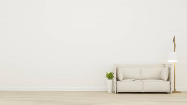 istock Interiro Relax space in condominium  and wall background decoration-3d rendering 861221108
