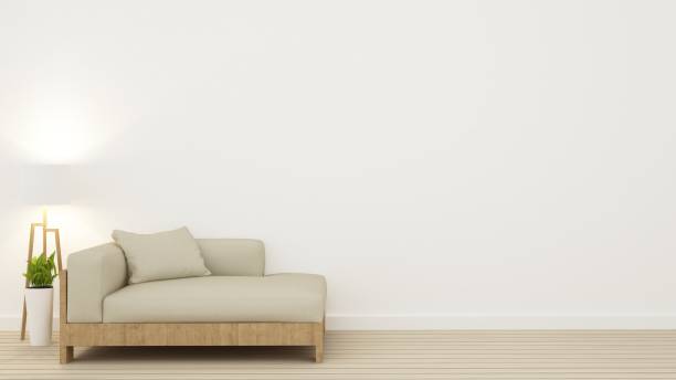 istock Interiro Relax space in condominium  and wall background decoration-3d rendering 861221112