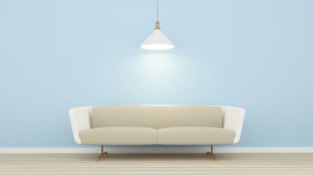 istock Interiro Relax space in condominium  and wall background decoration-3d rendering 861221158
