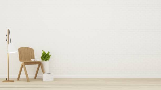 istock Interiro Relax space in condominium  and wall background decoration-3d rendering 861221242