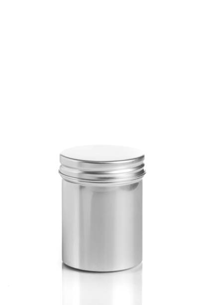 istock empty aluminum jars cosmetic, lotion packaging on a white background 861221850