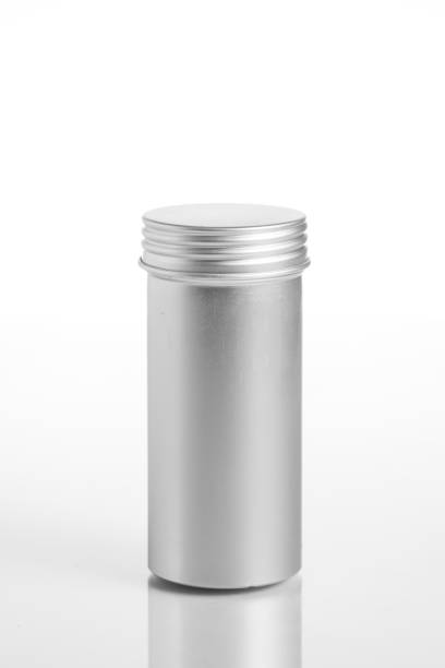 istock empty aluminum jars cosmetic, lotion packaging on a white background 861221894
