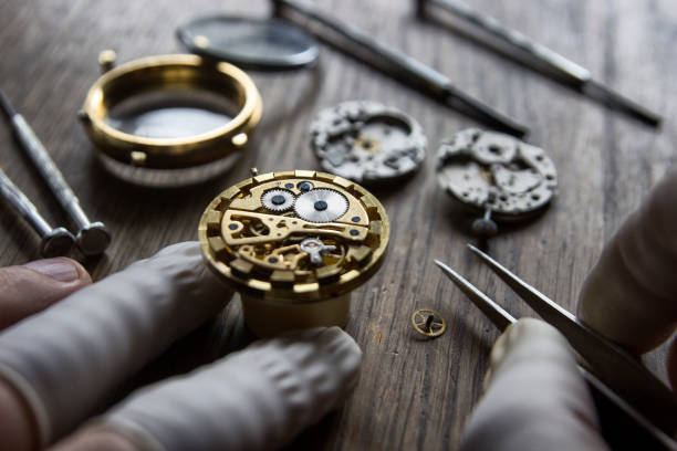 istock Watchmaker is repairing the mechanical watches in his workshop 861222142
