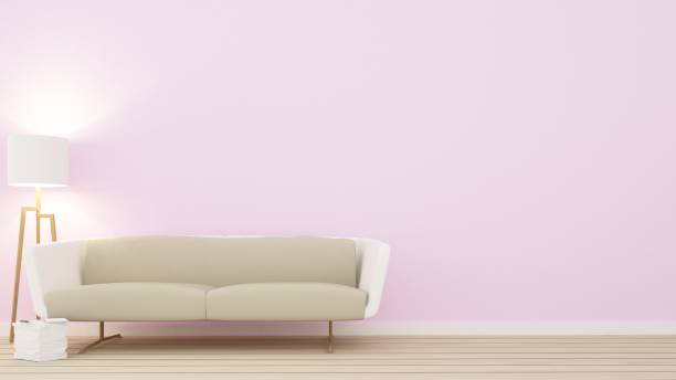 istock The Interior Relax space in condominium and wall decoration - 3d rendering 861222380