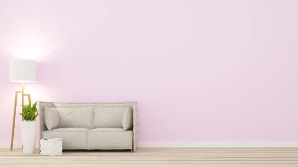 istock The Interior Relax space in condominium and wall decoration - 3d rendering 861222504