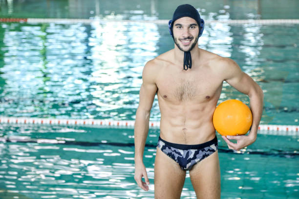 istock Male water polo player 861222610