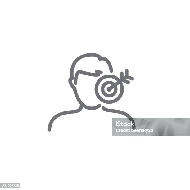 Vector Target Pasar Ikon Target Pasar Dengan Orang Target Ilustrasi Stok - Unduh Gambar ...