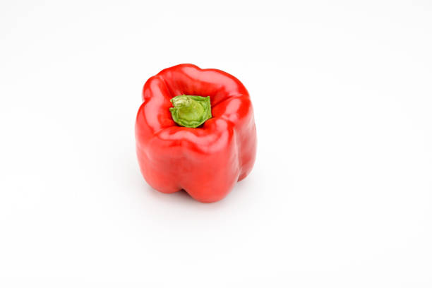 Isolated red peppers  with text space and no person