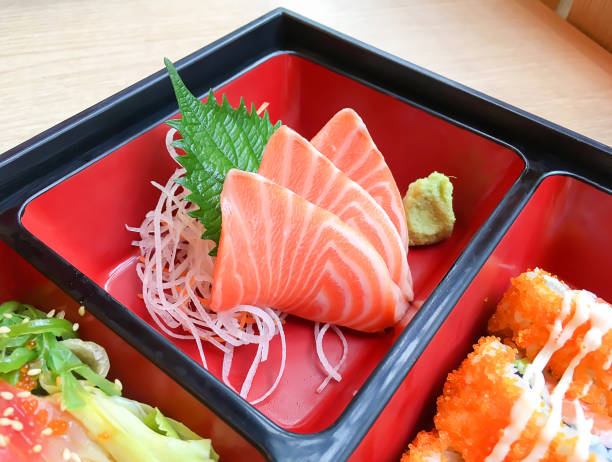 istock Authentic delicious Japanese cuisine Sushi combination Bento set. 861229860
