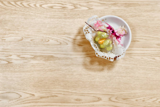istock Ornamental Bowl against a Wooden Background 861230126