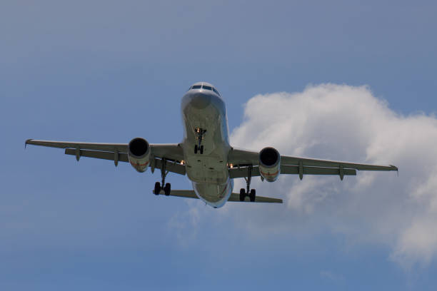 istock Passenger Airplane Taking Off Into The Blue Sky 861230182