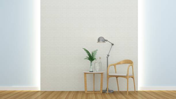 istock Interior Living room space in apartment and wall background - 3d rendering 861233646