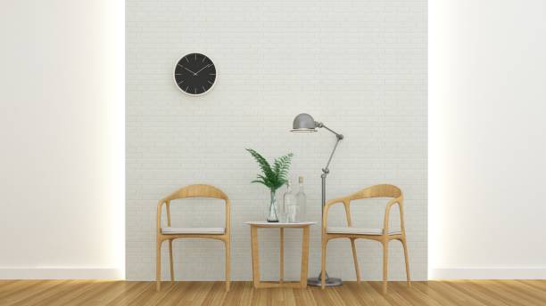 istock Interior Living room space in apartment and wall background - 3d rendering 861233652