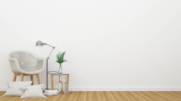 istock Interior Living space in apartment and wall background decoration - 3D Rendering 861240630