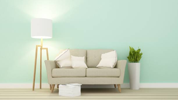istock Interior Relax space in apartment and Relax space in apartment - 3D Rendering - 3D Rendering 861241210