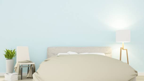 istock Interior Bedroom space in apartment - 3D Rendering 861241220