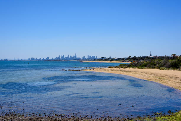 istock Seascape: blue sky, ocean and beautiful beach. 861247178