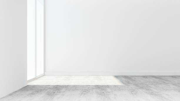 istock Living space room in apartment - 3d rendering 861247400