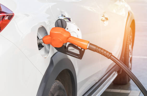 istock fuel nozzle refueling gas pump for the car 861248056