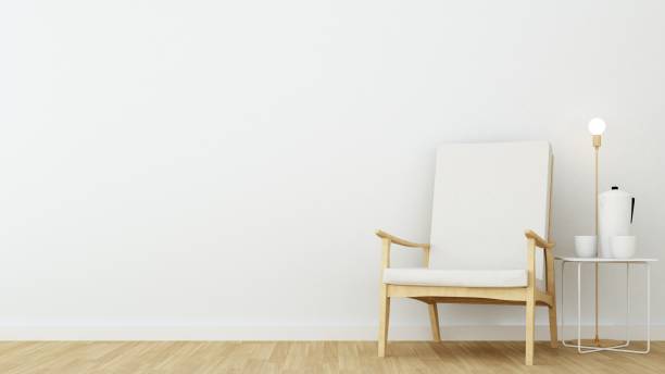 istock Interior Living minimal space in apartment and wall decoration - 3D Rendering 861256098