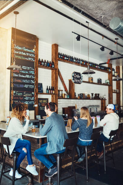 istock Sometimes the most interesting conversations happen at a bar 861257020