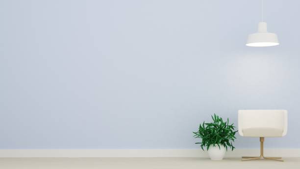 istock Interior Relax space in hotel and wall background - 3D Rendering 861259820