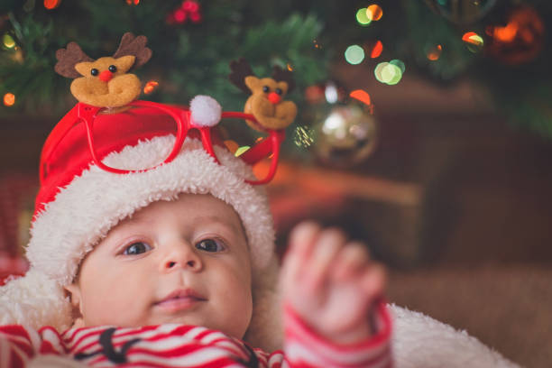 istock Beautiful Christmas baby 861263550