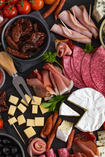 istock Antipasti platter. Cheese and meat appetizer selection. 861265364