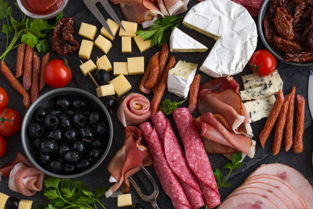 istock Antipasti platter. Cheese and meat appetizer selection. 861265418