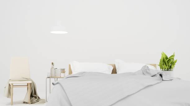 istock Furniture white background and background in hotel - 3D Rendering 861271892