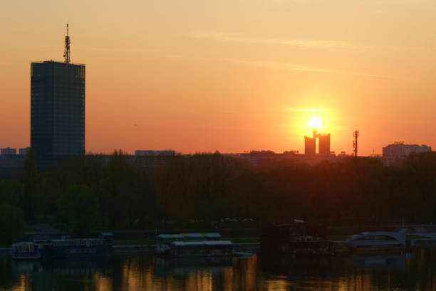 istock Sunset in Belgrade, Serbia. 861275192