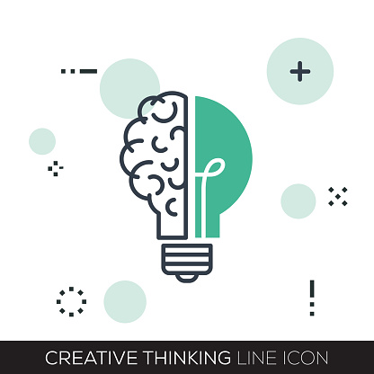 CREATIVE THINKING LINE ICON